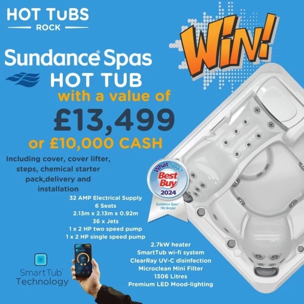 BRAND NEW Sundance Spas Hot Tub worth £13,499 promotional image